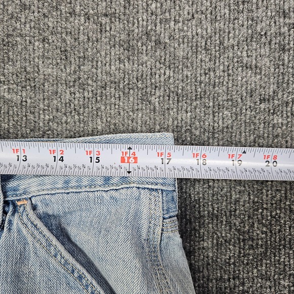 Levi's Carpenter Denim Short Men 34 Light Wash Utility Faded Baggy Jorts Y2K VTG - Picture 5 of 9